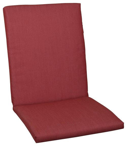 SESSELAUFLAGE Uni - Rot, Basics, Textil (50/109/4cm)