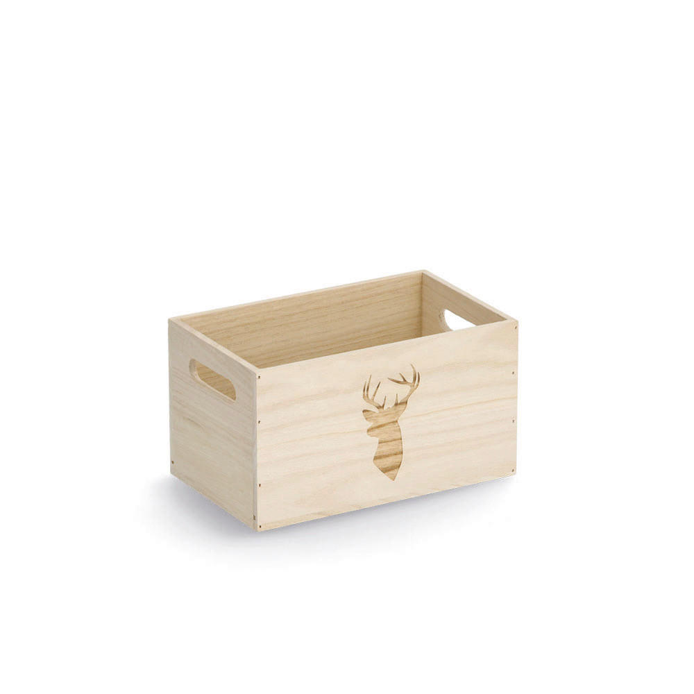 AUFBEWAHRUNGSBOX     - Naturfarben, Basics, Holz (25/15/14cm)