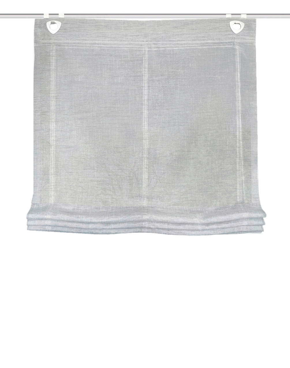 RAFFROLLO  halbtransparent  95/130 cm    - Hellgrau, Basics, Textil (95/130cm)