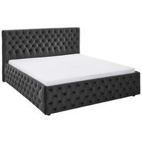 TAPECIRANI KREVET   180/200 cm   siva  - siva/crna, Konvencionalno, tekstil/plastika (180/200cm) - Carryhome