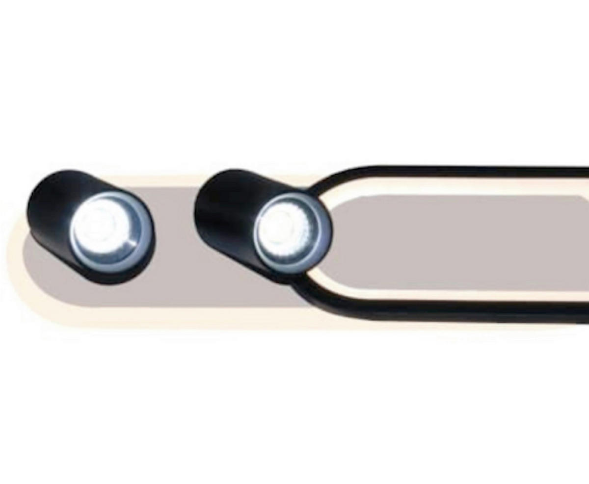 LED-DECKENLEUCHTE Parma  15/60/13 cm  - Schwarz, Design, Metall (15/60/13cm)