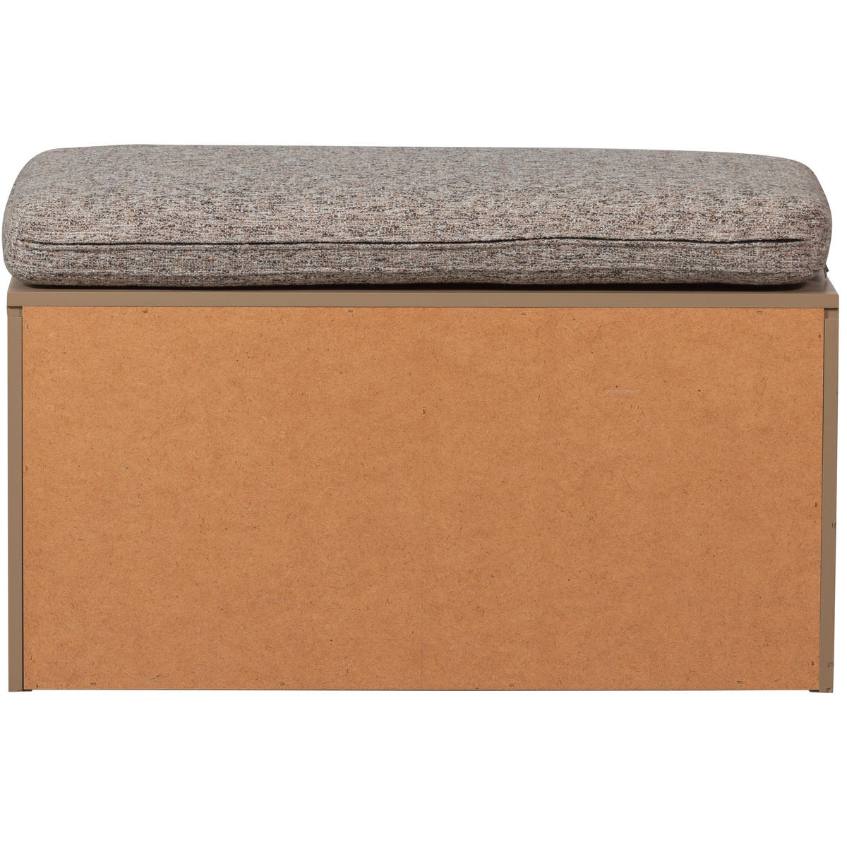 GARDEROBENBANK Turner  in 80/47/44 cm  - Schlammfarben/Khaki, Design, Holz/Textil (80/47/44cm) - Livetastic