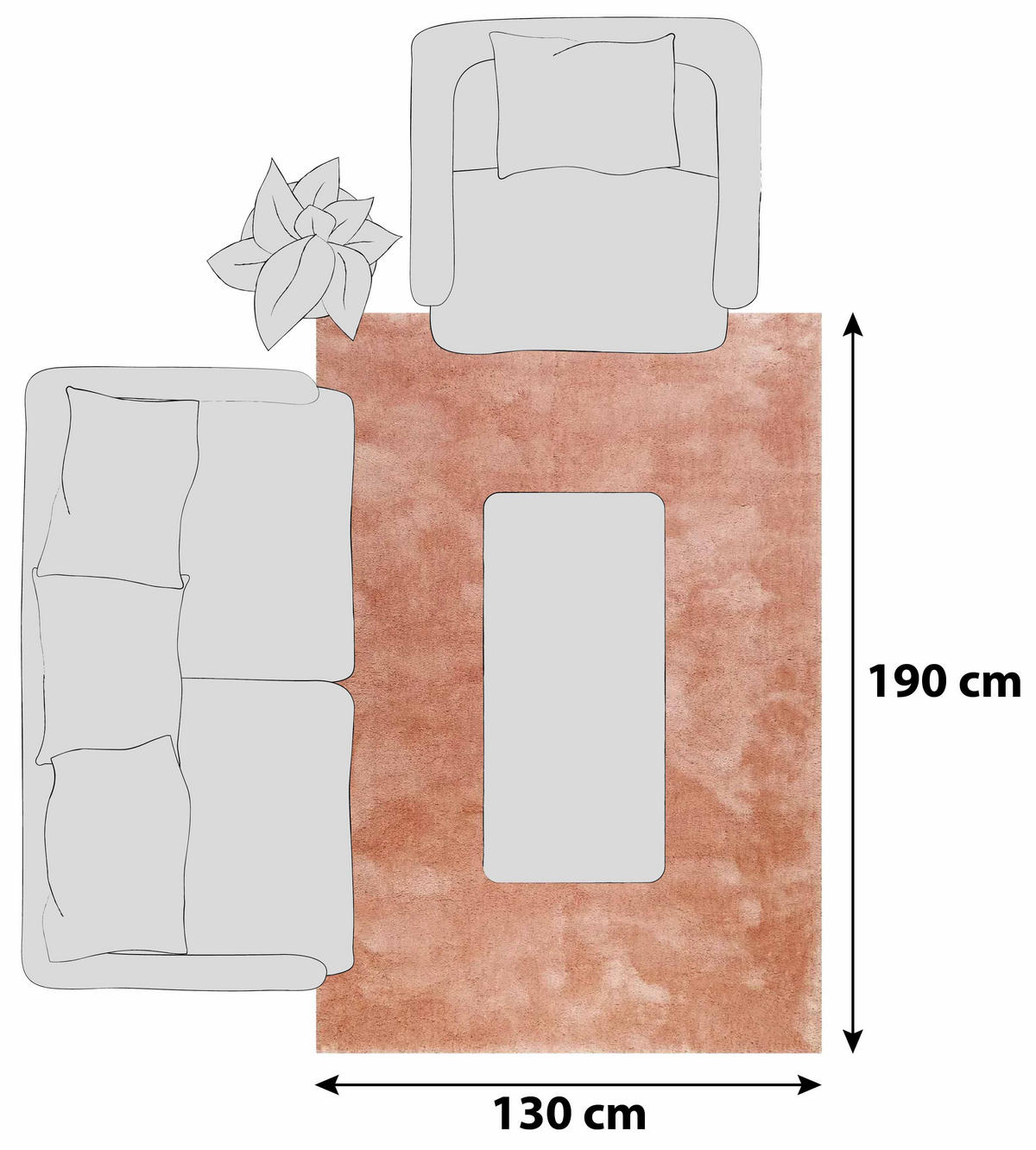 HOCHFLORTEPPICH 130/190 cm Relaxx Cognac  - Cognac, Basics, Textil (130/190cm) - Esprit