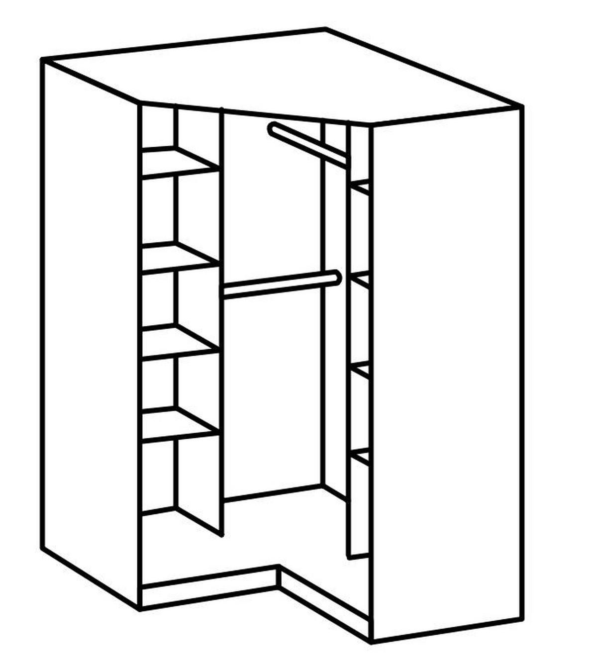 SAROKSZEKRÉNY ezüst, fehér, magasfényű fehér  - ezüst/króm, Basics, faalapú anyag (95/198/95cm) - MID.YOU