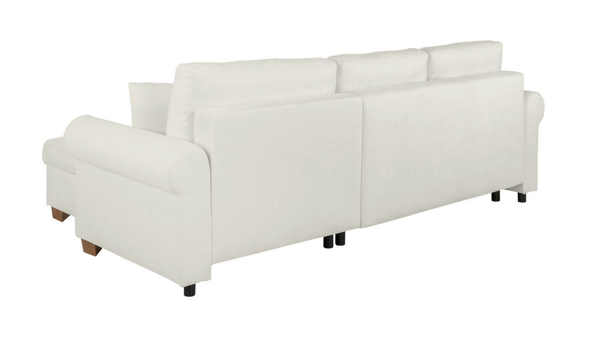ECKSOFA in Hellgrau  - Buchefarben/Hellgrau, Design, Holz/Textil (266/161cm) - MID.YOU