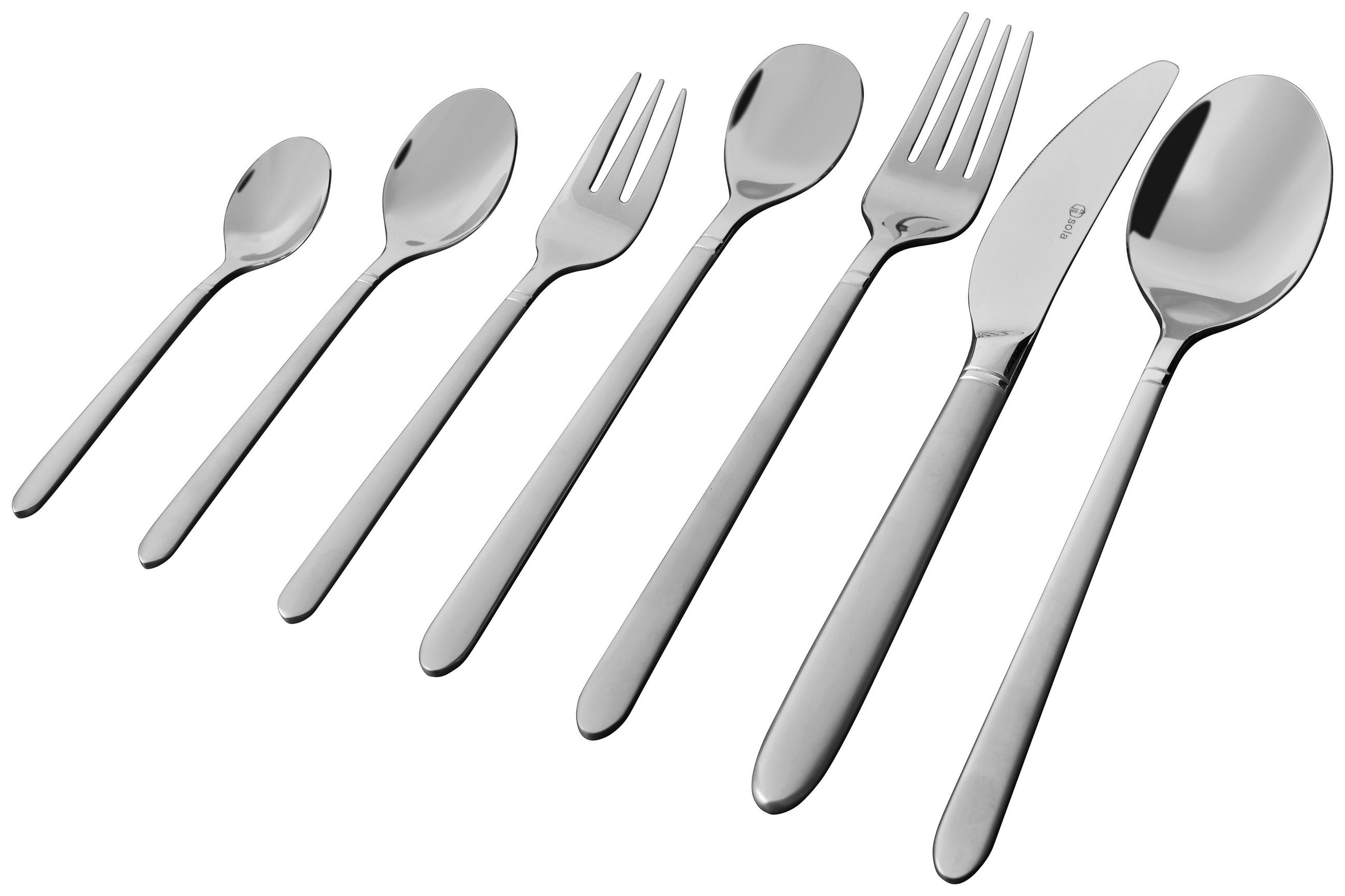 BESTECKSET 36-teilig  Porto Elite  - Konventionell, Metall - Sola