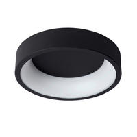 DECKENLEUCHTE Tallowe LED 30/8/8 cm   - Schwarz/Weiß, KONVENTIONELL, Metall (30/8/8cm) - Lucide