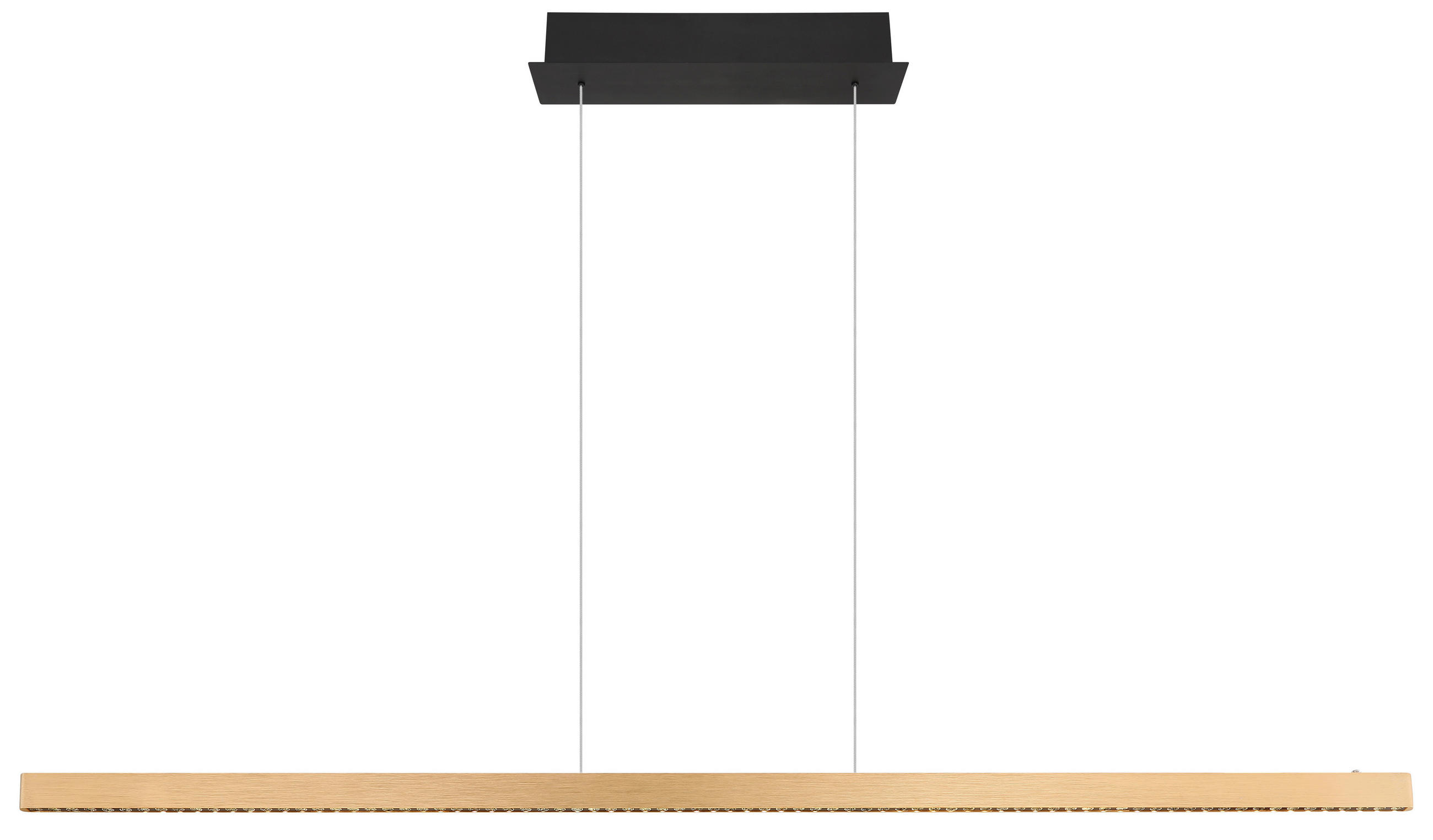 LED-HÄNGELEUCHTE 150/9/120 cm   - Transparent/Schwarz, Design, Kunststoff/Metall (150/9/120cm) - Globo