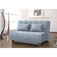 SCHLAFSOFA Juice in Hellblau  - Naturfarben/Hellblau, Design, Holz/Textil (145/92/102cm) - Novel