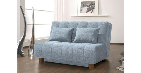 SCHLAFSOFA Juice in Hellblau  - Naturfarben/Hellblau, Design, Holz/Textil (145/92/102cm) - Novel