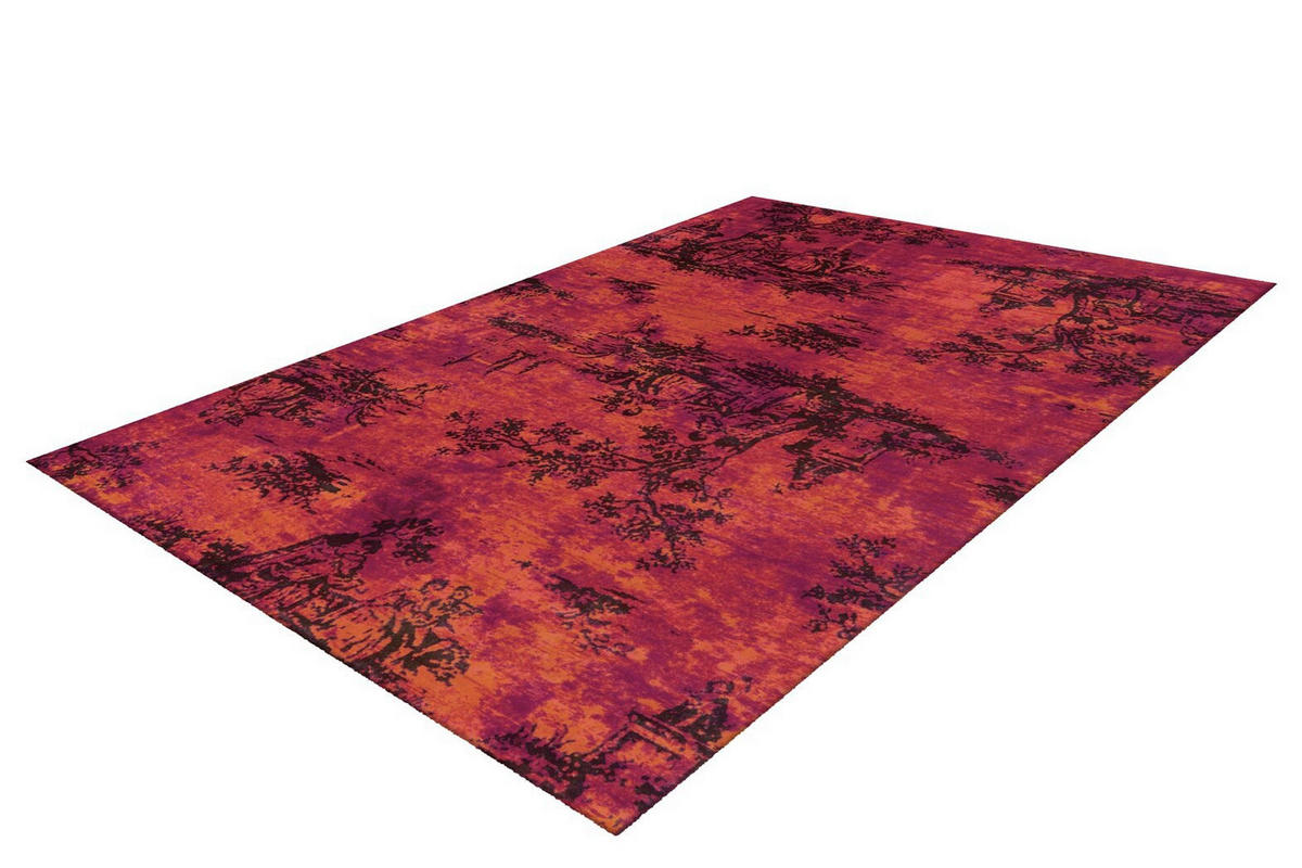 FLACHWEBETEPPICH  Wohnzimmer 120/180 cm Rot rechteckig  - Rot, Basics, Textil (120/180cm) - Kayoom