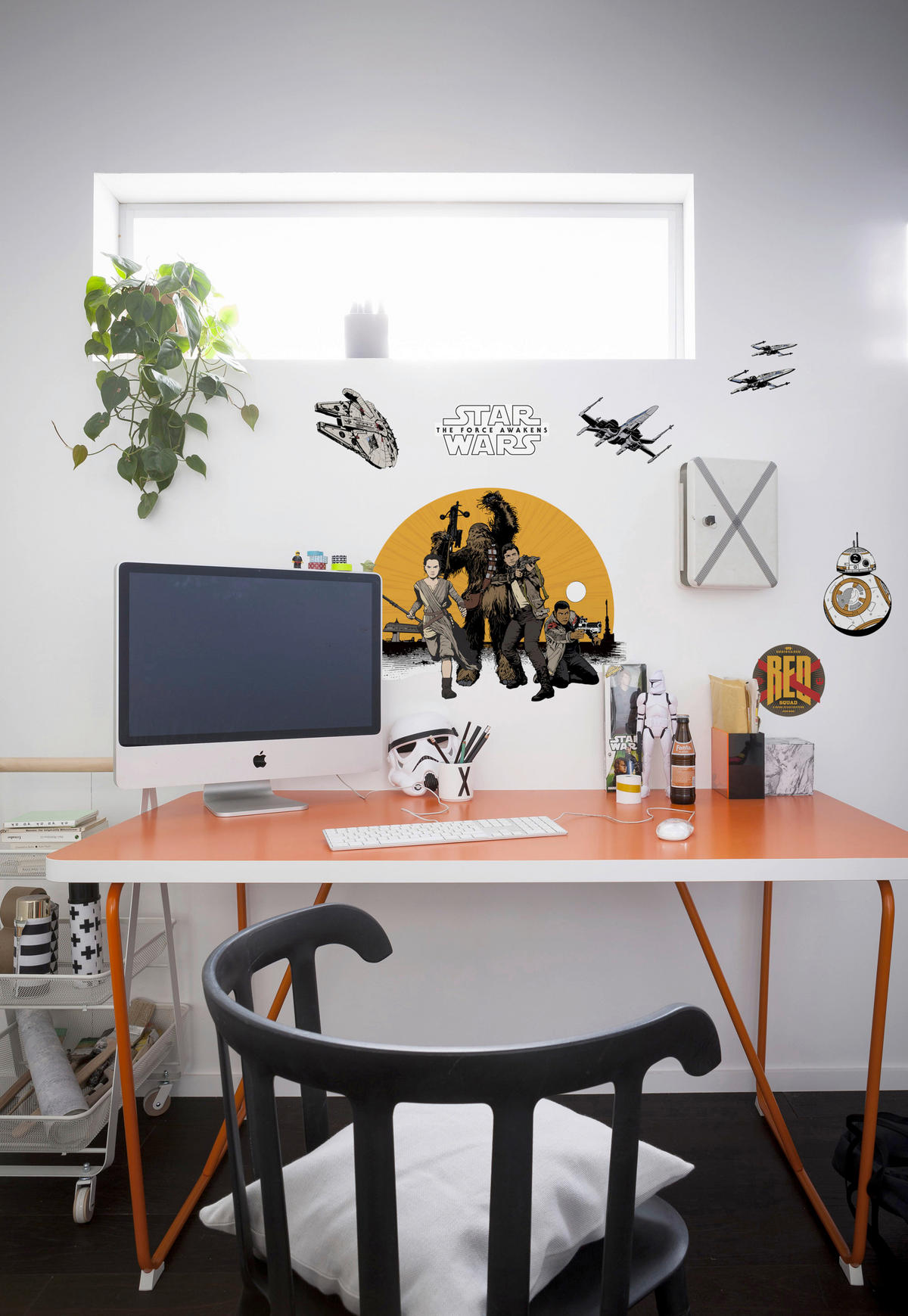 DEKOSTICKER 50/70 cm     - Gelb/Schwarz, LIFESTYLE, Kunststoff (50/70cm)