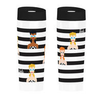 TERMO LONČEK    0,4 l       - večbarvno, Basics, kovina (7/20cm)