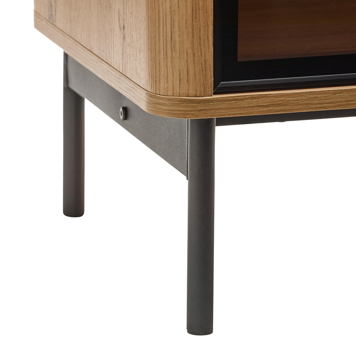 SIDEBOARD  159/82/40 cm 3 Schublade(n)  - Schwarz/Eiche Artisan, Design, Glas/Holzwerkstoff (159/82/40cm) - MID.YOU