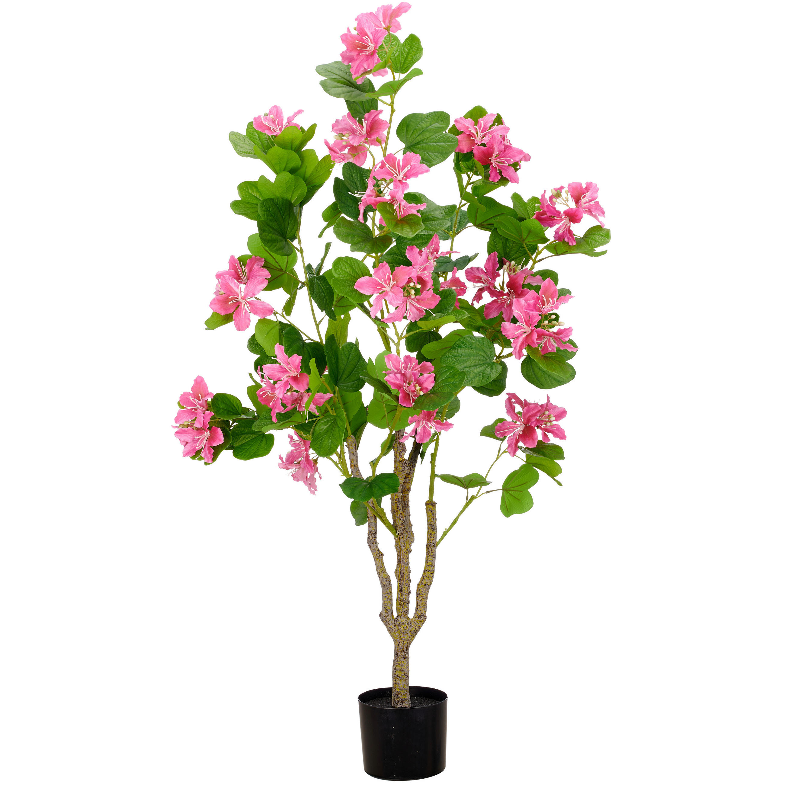 KUNSTBLUME - Schwarz/Rosa, Basics, Kunststoff (125cm)
