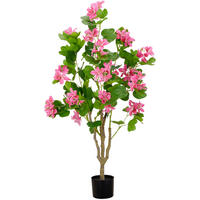 KUNSTBLUME - Schwarz/Rosa, Basics, Kunststoff (125cm)
