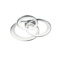 LED-DECKENLEUCHTE 71/10/63 cm   - Chromfarben, Design, Metall (71/10/63cm)