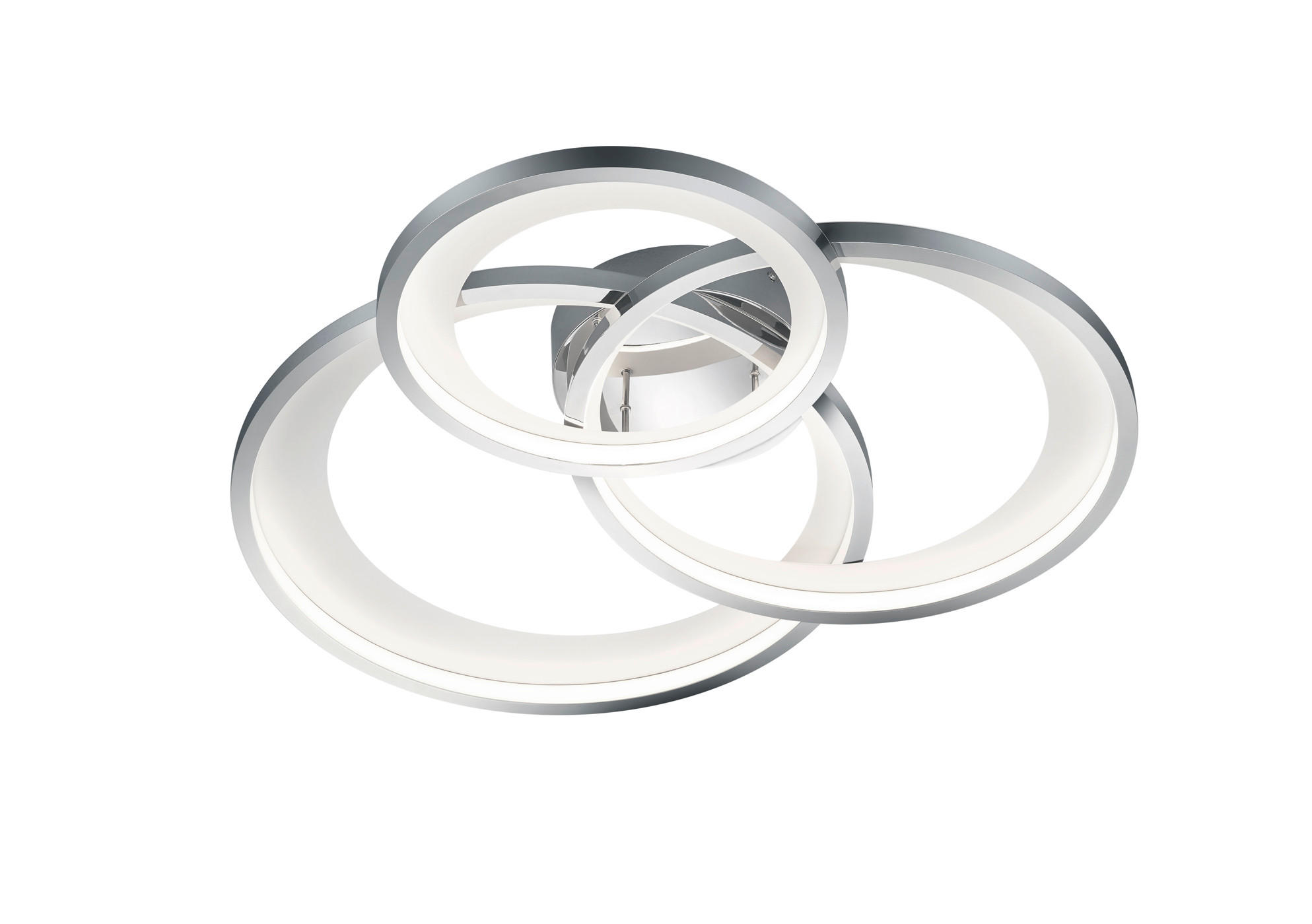 Trio Leuchten Led-Deckenleuchte Granada Chrom 63x10x71 cm