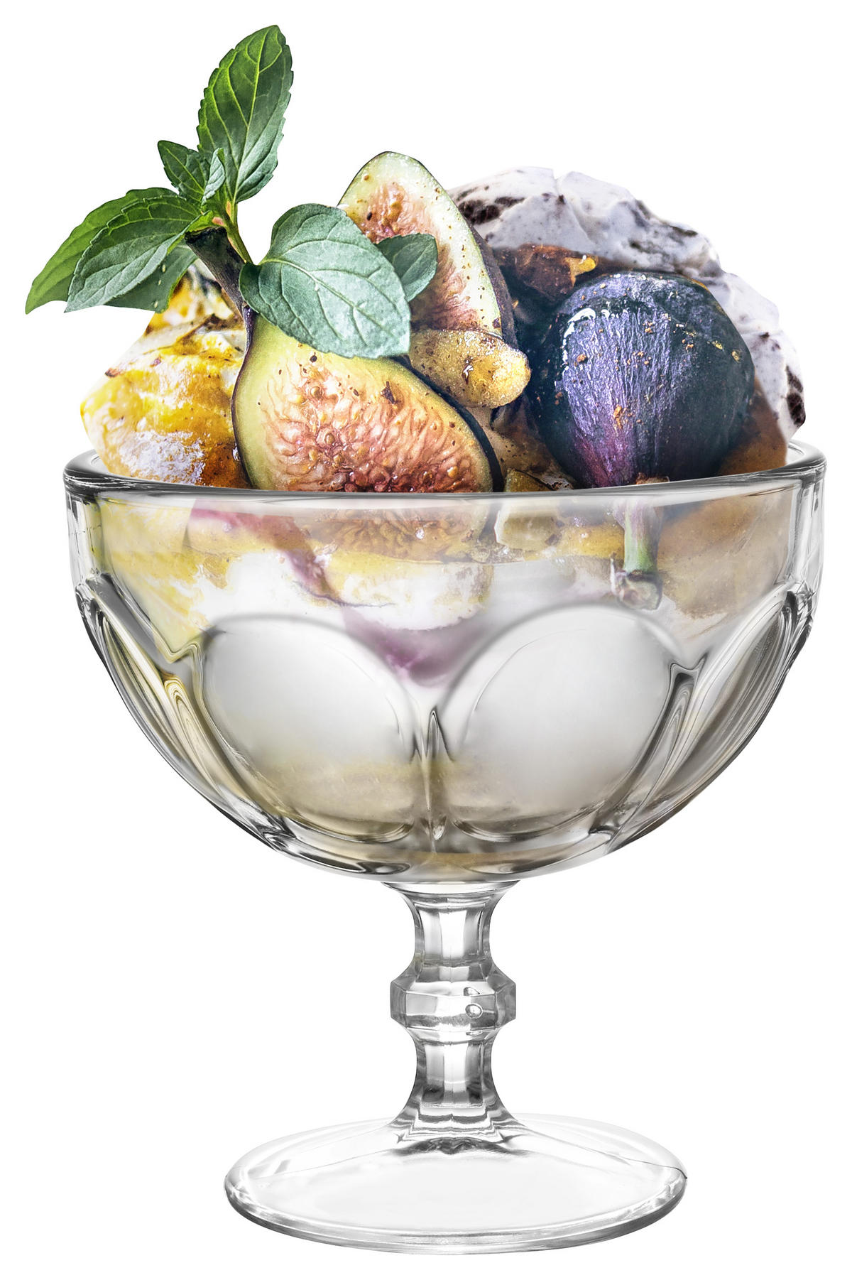 MISKA NA ZMRZLINU - čiré, Konvenční, sklo (11,3/11,7/11,3cm)