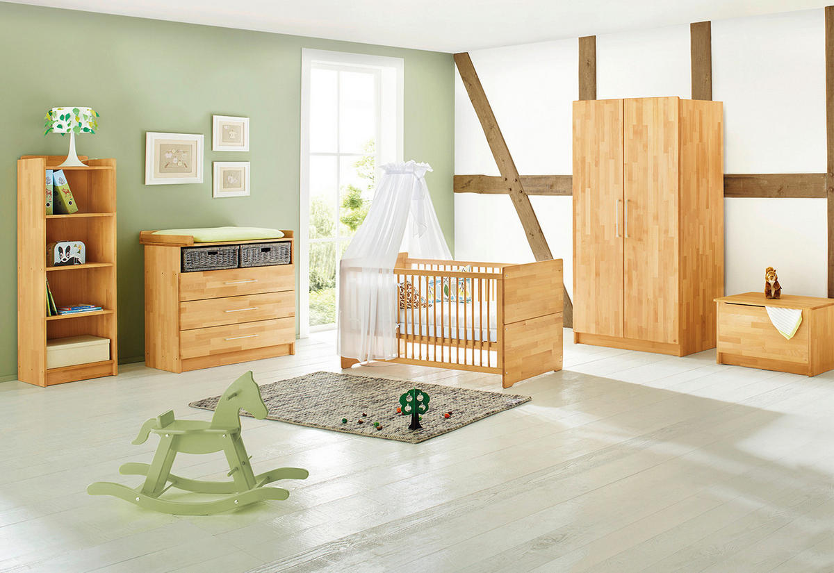 BABYZIMMER PINOLINO NATURA  - Buchefarben, Natur, Holz - Pinolino