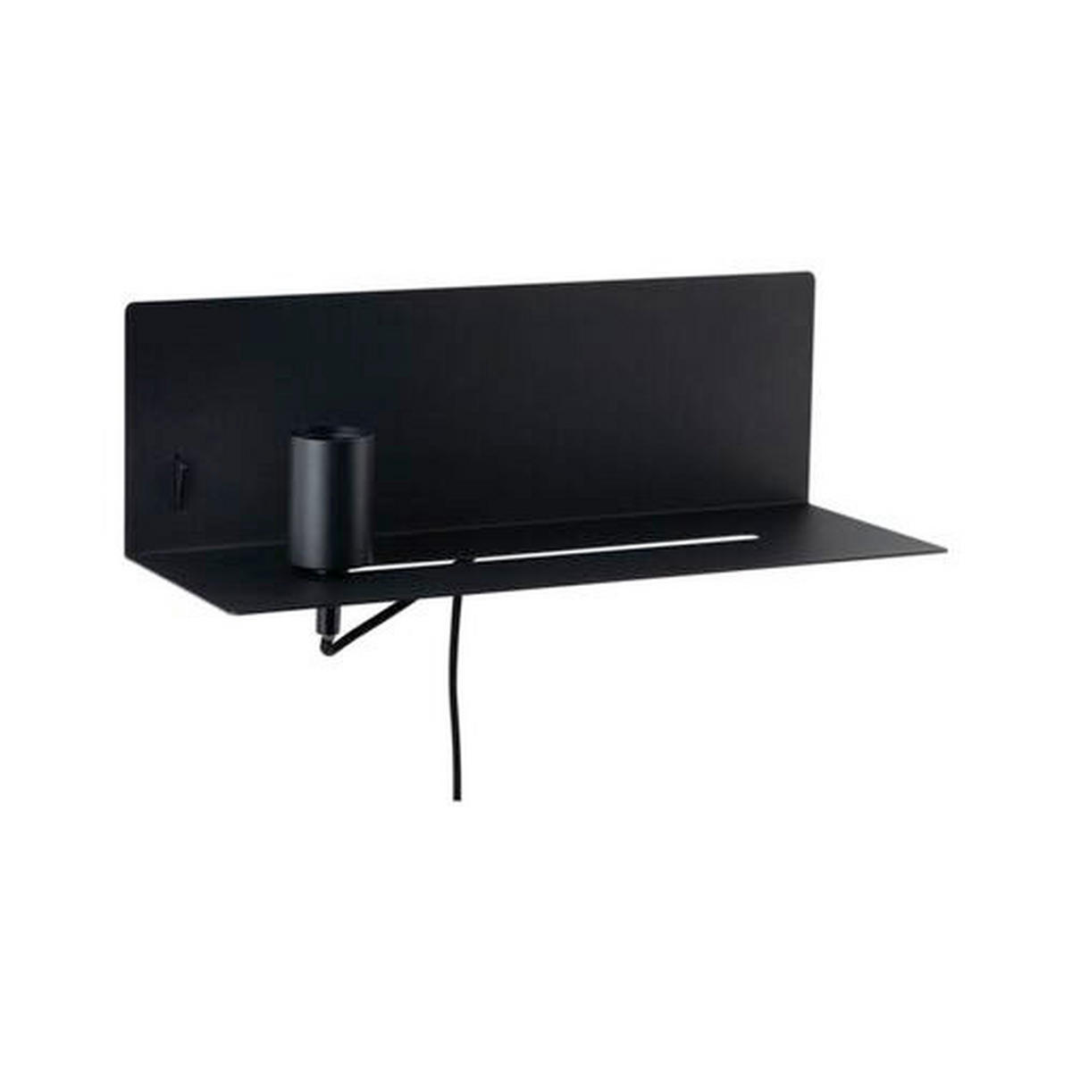 WANDLEUCHTE 40/13 cm   - Schwarz, LIFESTYLE, Metall (40/13cm) - Paulmann