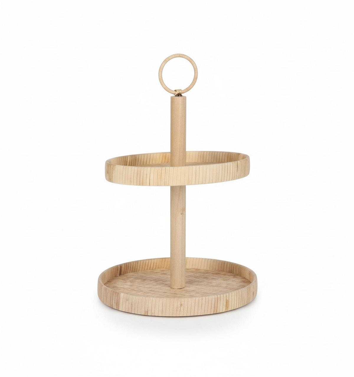 ETAGERE 2-stöckig - Naturfarben, Basics, Holz (27.5/27.5/40cm)