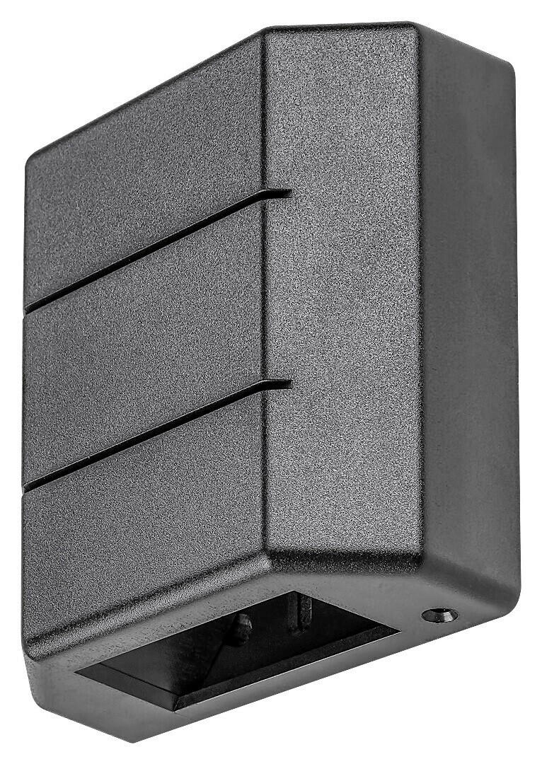 SPOLJNA ZIDNA SVETILJKA Lippa  - crna, Osnovno, plastika (12/12/5cm)