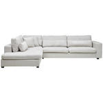 ECKSOFA in Chenille Greige  250/314 cm  - Greige/Schwarz, KONVENTIONELL, Kunststoff/Textil (250/314cm) - Carryhome