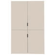 SCHRANKKÜCHE 124/200/70 cm  in Kaschmir  - Kaschmir/Eichefarben, KONVENTIONELL, Holzwerkstoff/Metall (124/200/70cm) - Xora