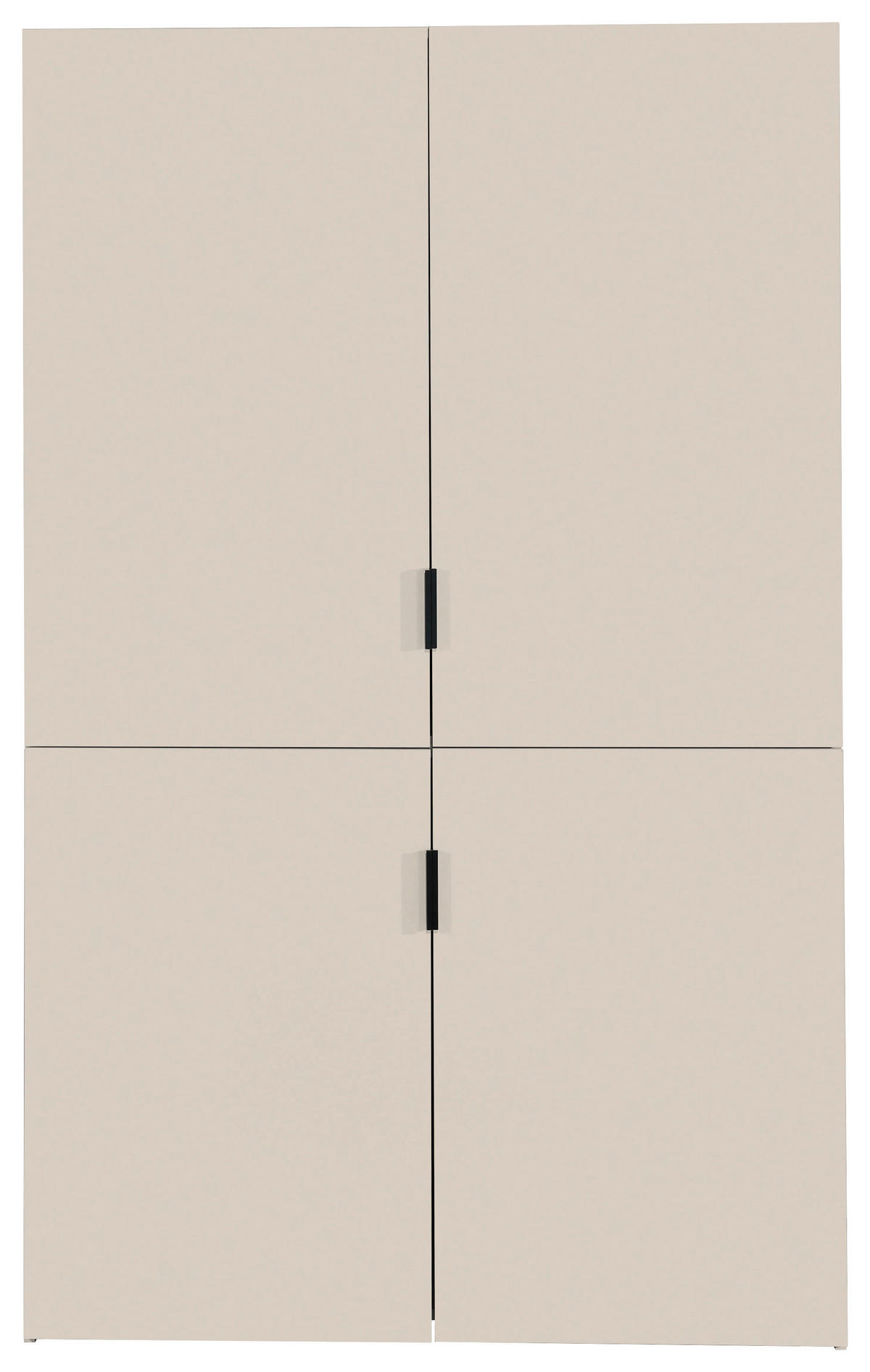 SCHRANKKÜCHE  124/200/70 cm  in Kaschmir  - Kaschmir/Eichefarben, KONVENTIONELL, Holzwerkstoff/Metall (124/200/70cm) - Carryhome