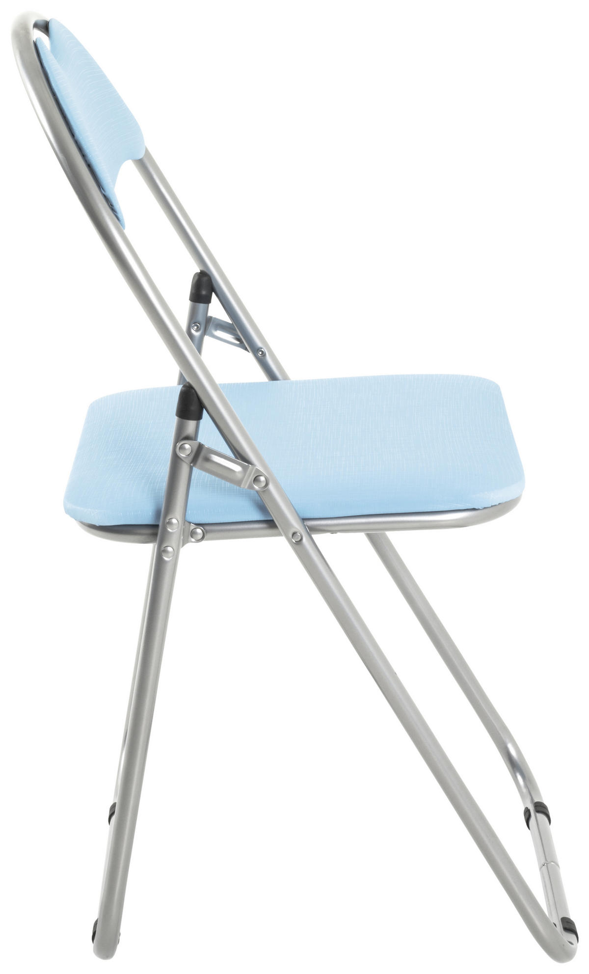 SKLOPIVA STOLICA  svetloplava  - svetloplava, Moderno, metal/plastika (44/80/47cm) - Carryhome