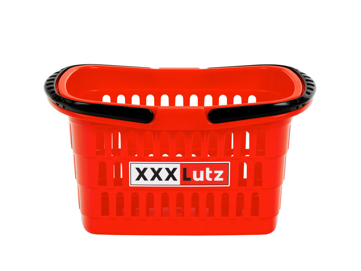 KAUFLADENZUBEHÖR EINKAUFSKORB XXXLUTZ  - Hellrot, Basics, Kunststoff (26,5/17,5/14cm)