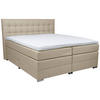 BOXSPRINGBETT 180/200 cm  in Beige  - Chromfarben/Beige, KONVENTIONELL, Kunststoff/Textil (180/200cm) - Boxxx