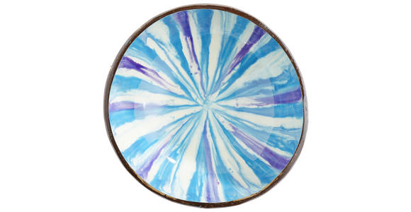 SCHÜSSELSET 4-teilig 12-15 cm - Blau/Weiß, Trend, Naturmaterialien (12-15cm) - Novel