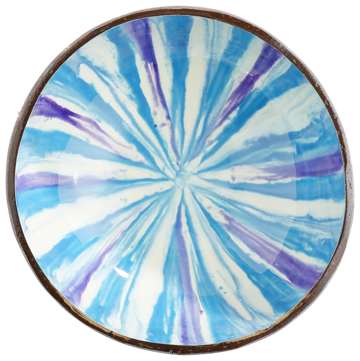 SCHÜSSELSET 4-teilig 12-15 cm  - Blau/Weiß, Trend, Naturmaterialien (12-15cm) - Novel
