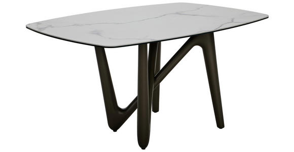 ESSTISCH 150/100/75 cm Metall, Keramik Grau, Beige rechteckig  - Beige/Anthrazit, Design, Keramik/Metall (150/100/75cm) - Dieter Knoll