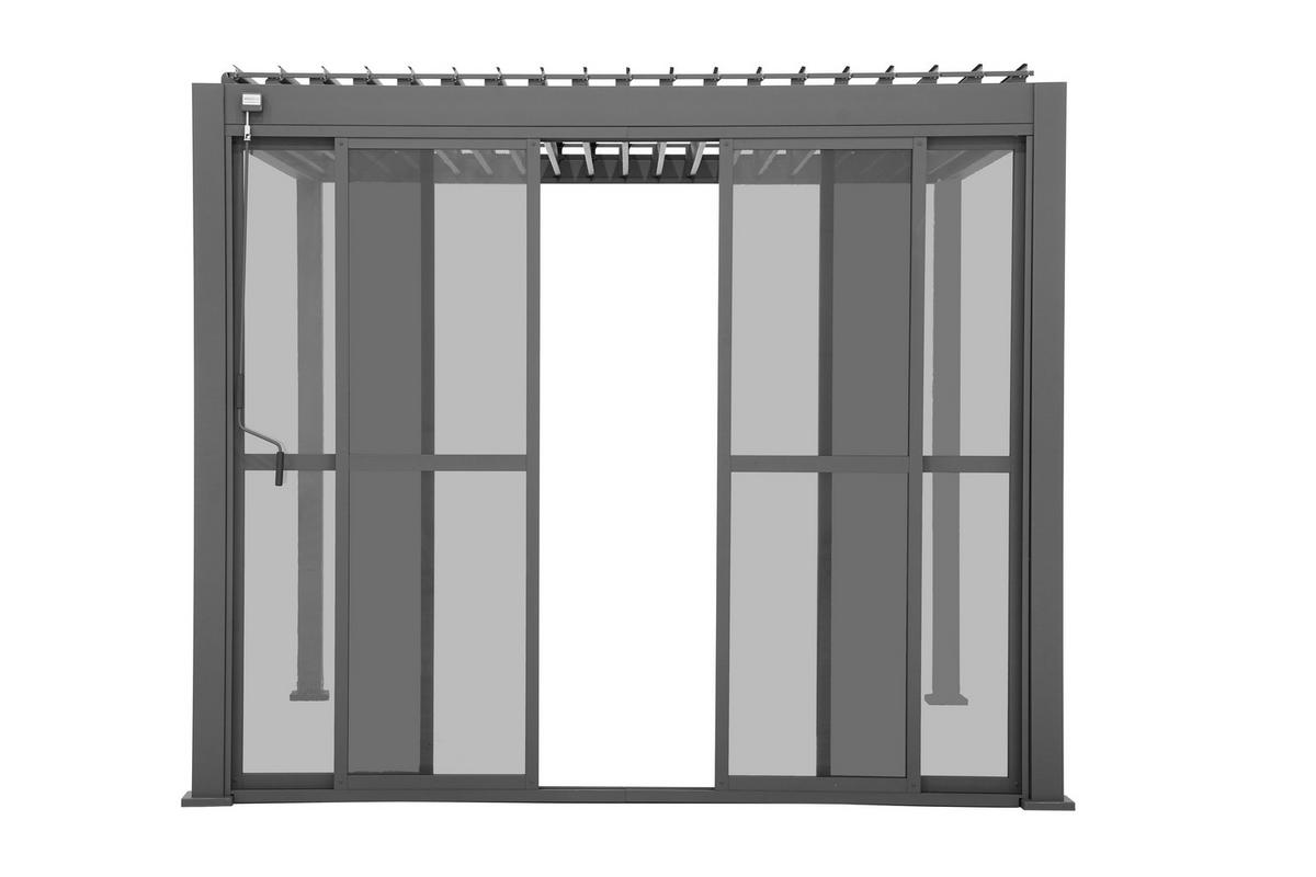 SCHIEBETÜR - DELUXE/CLASSIC  - Anthrazit, MODERN, Kunststoff/Metall (360cm) - Gardenson
