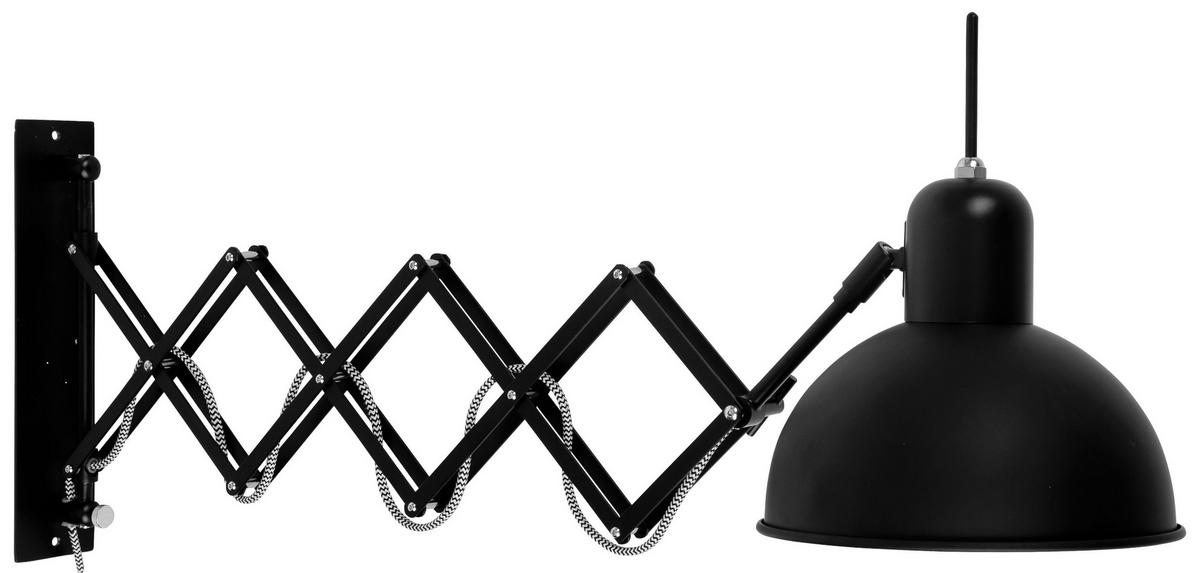 WANDLEUCHTE - Schwarz, Design, Metall (60-85/36cm) - It's about Romi