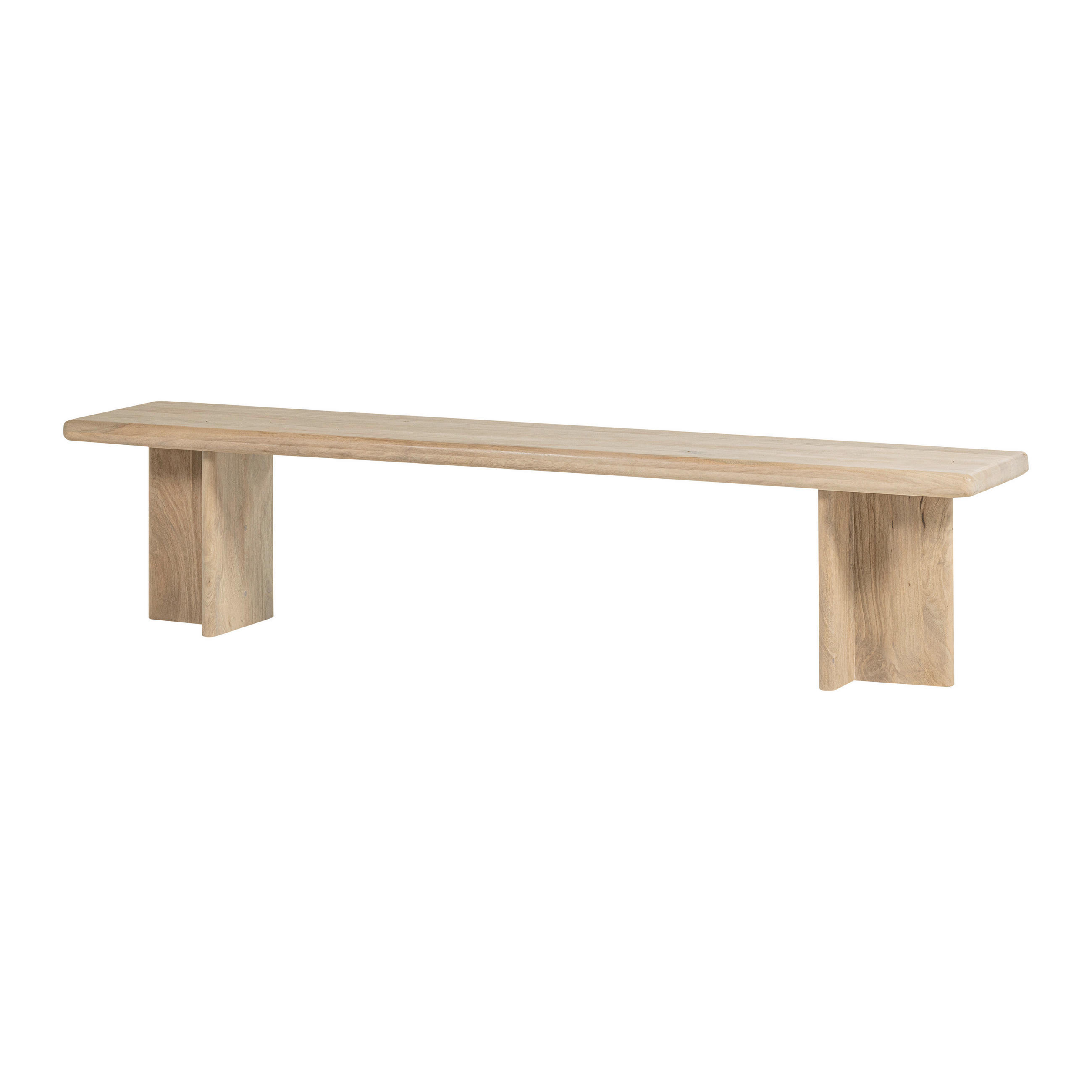 SITZBANK in Holz Naturfarben  - Naturfarben, MODERN, Holz (180/47/45cm) - Livetastic