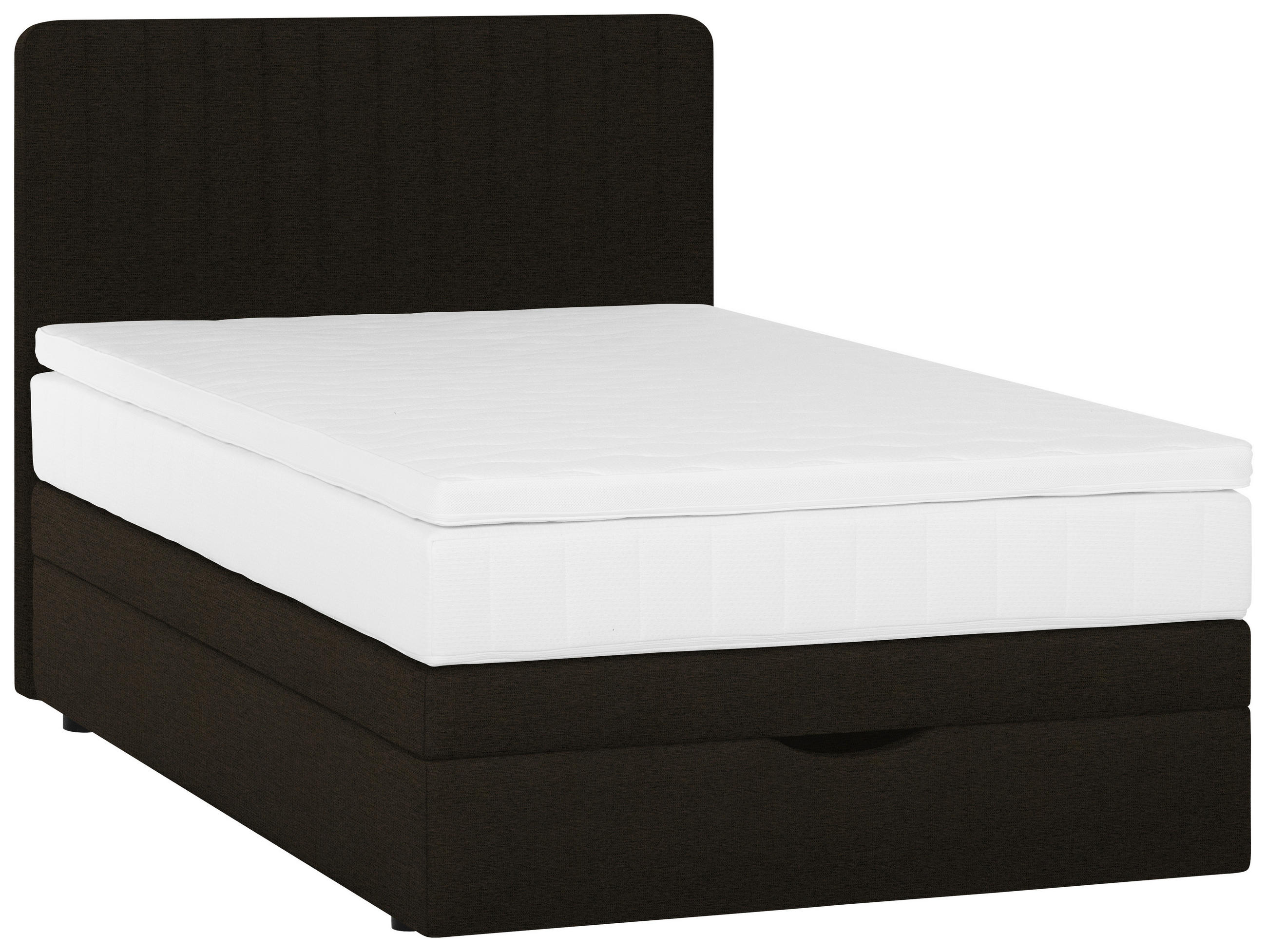 BOXSPRINGBETT 90/200 cm  in Schwarz  - Schwarz, KONVENTIONELL, Holzwerkstoff/Kunststoff (90/200cm) - Welnova