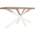 TISCHGESTELL in Metall 160/70/72 cm - Creme, Design, Metall (160/70/72cm) - Landscape