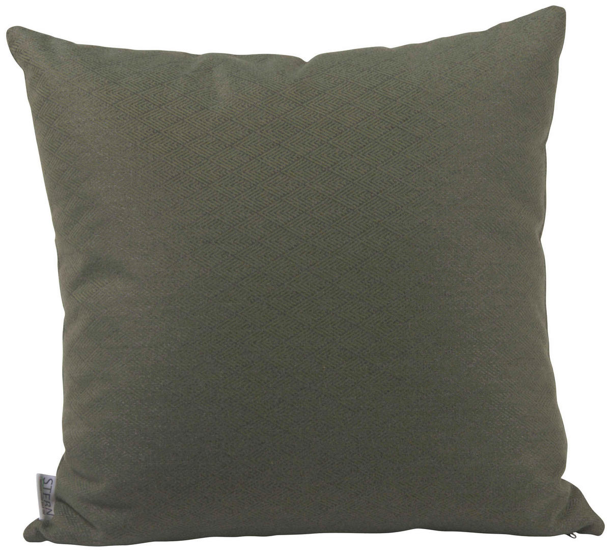 OUTDOOR-KISSEN Raute  - Dunkelgrün, Basics, Textil (55/55cm) - Stern