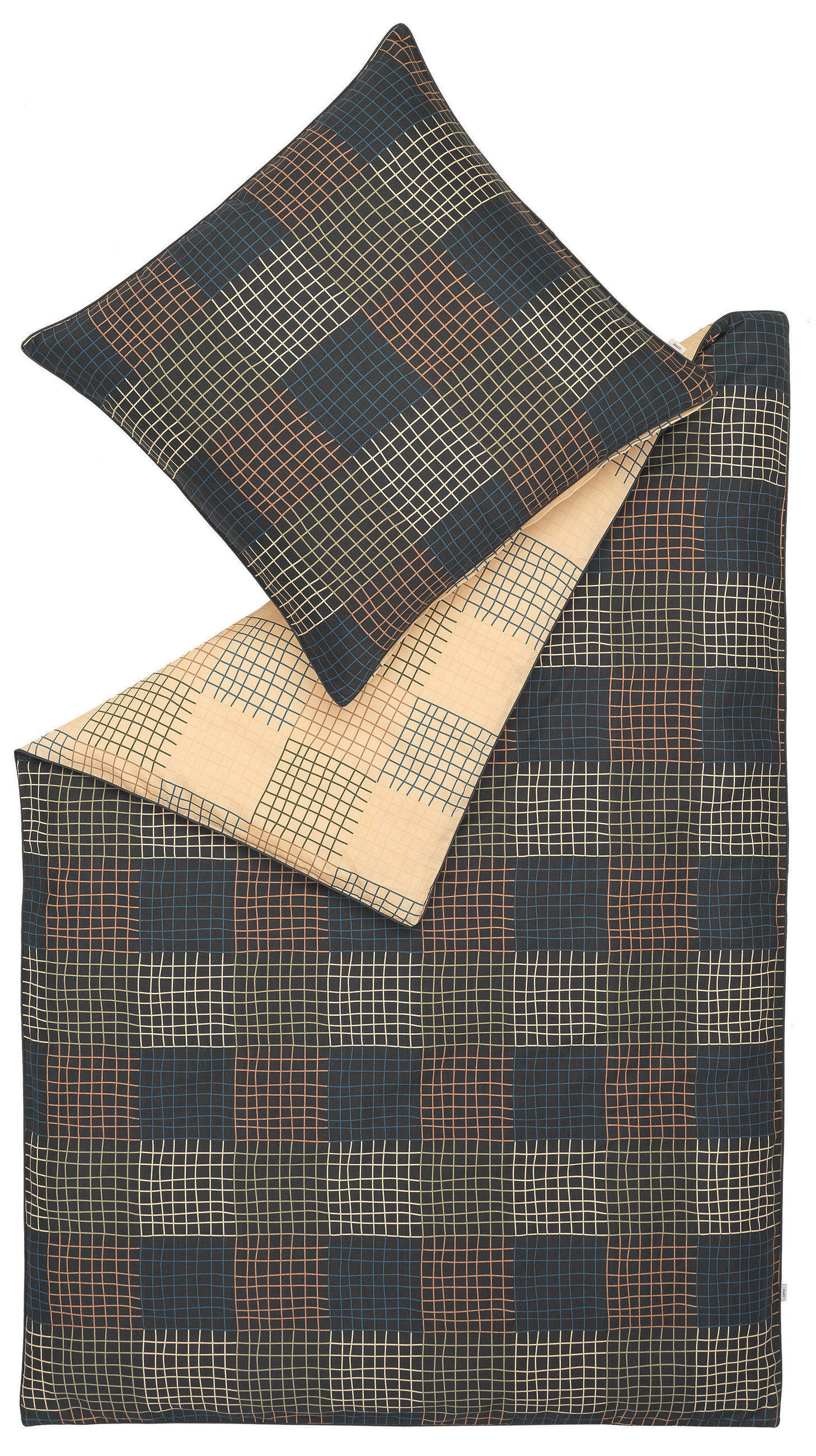 WENDEBETTWÄSCHE E-Amelie Satin 135/200 cm  - Blau/Creme, Basics, Textil (135/200cm) - Esprit