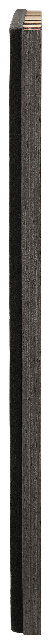 WANDPANEEL Schwarz  - Schwarz, Design, Holzwerkstoff/Kunststoff (41/41/2,1cm) - Livetastic
