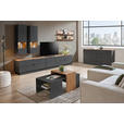 TV-ELEMENT Graphitfarben, Eiche Artisan  140/62/44 cm  - Schwarz/Graphitfarben, MODERN, Holzwerkstoff/Metall (140/62/44cm) - Hom`in