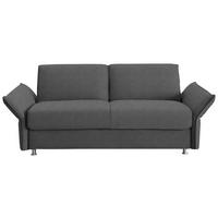 SCHLAFSOFA  in Flachgewebe Graubraun  - Chromfarben/Graubraun, Design, Textil/Metall (194-234/85/100cm) - Bali