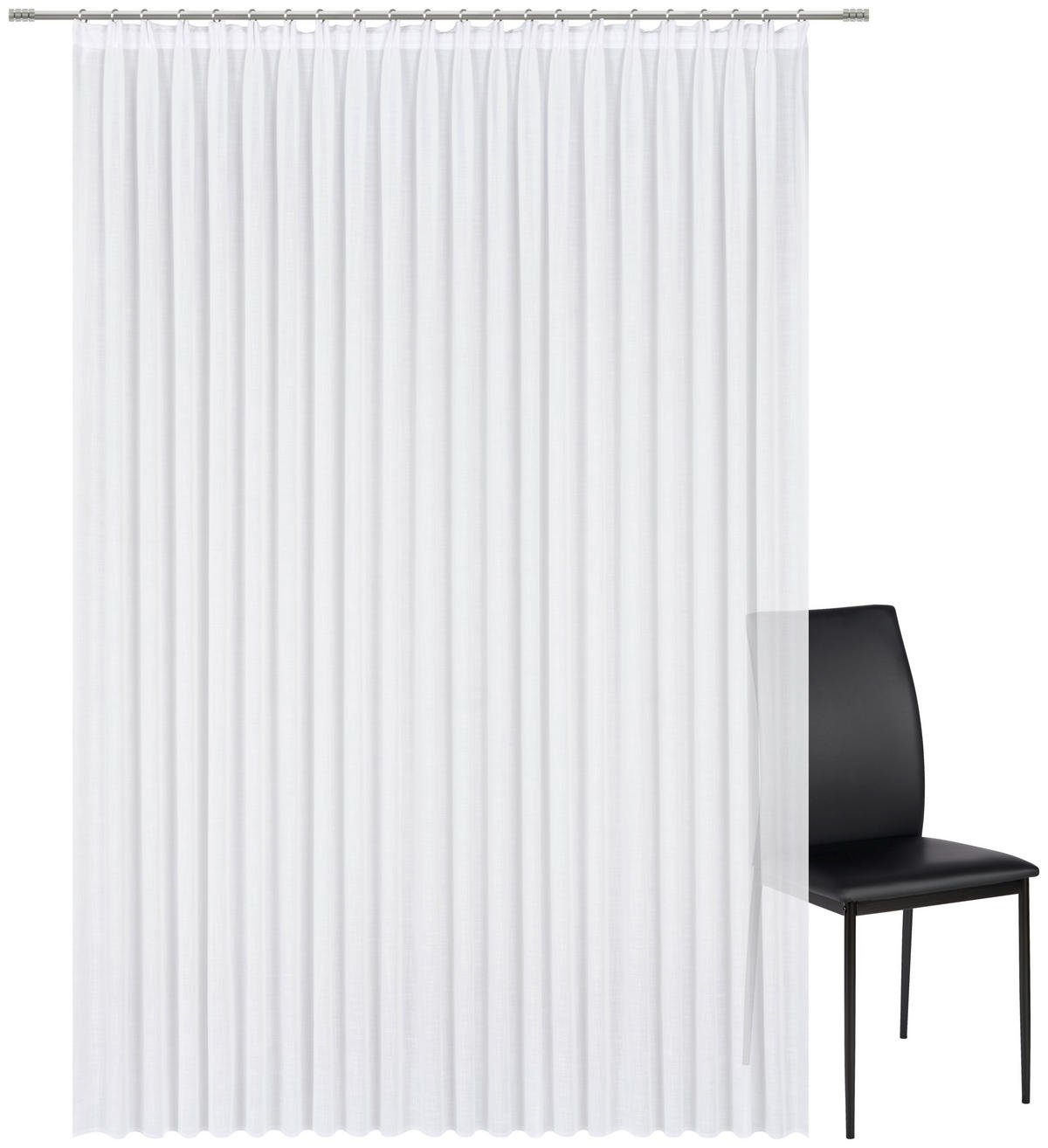 FERTIGSTORE  transparent  450/245 cm   - Naturfarben, Natur, Textil (450/245cm) - Esposa