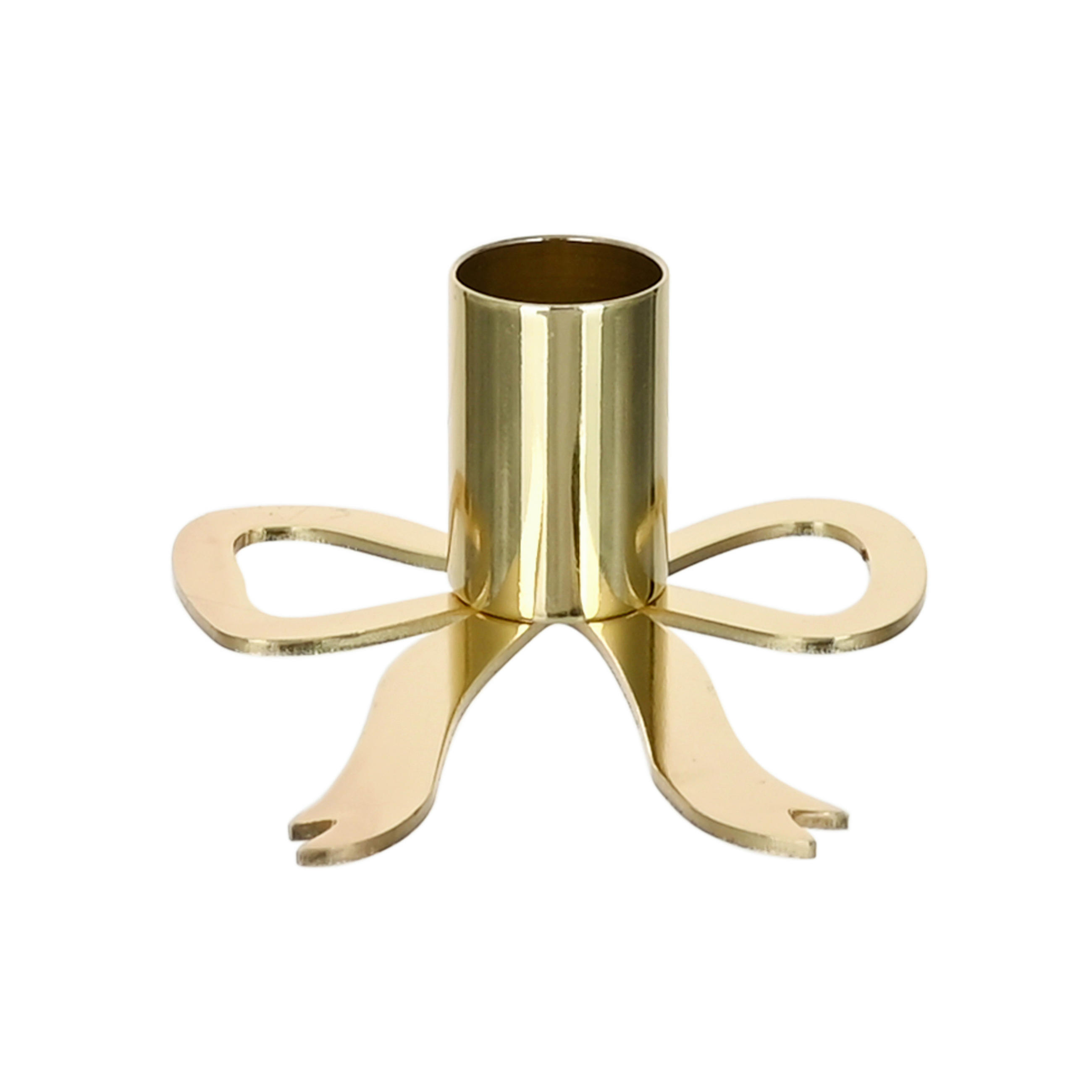 STOJAN NA SVÍČKY  kov - barvy zlata, Natur, kov (8,2/4/9cm) - Ambia Home