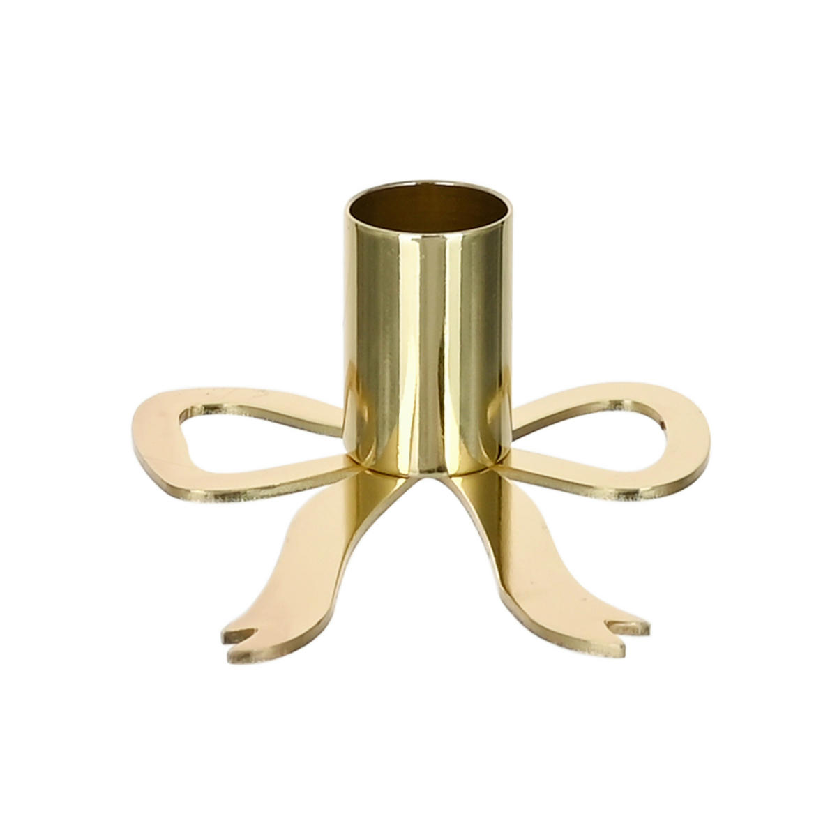 STOJAN NA SVÍČKY  kov - barvy zlata, Natur, kov (8,2/4/9cm) - Ambia Home