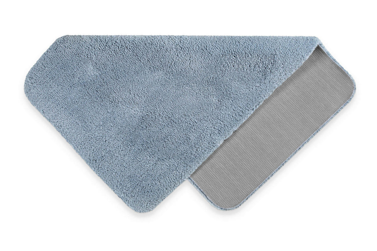 BADTEPPICH Blau 80/150 cm  - Blau, Basics, Kunststoff/Textil (80/150cm) - WECON HOME BASIC